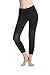 Lotsyle Women's Mesh Yoga Active Workout Pants Spilicing Leggings Capri Pants