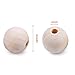 BronaGrand 100pcs 17mm Natural Color Round Ball Wood Spacer Beads Jewelry Findings Charms(About 17mm)