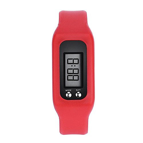 Kanzd New Sports Digital LCD pedometer Run Step Walking Distance calorie Counter Watch Bracelet (G)