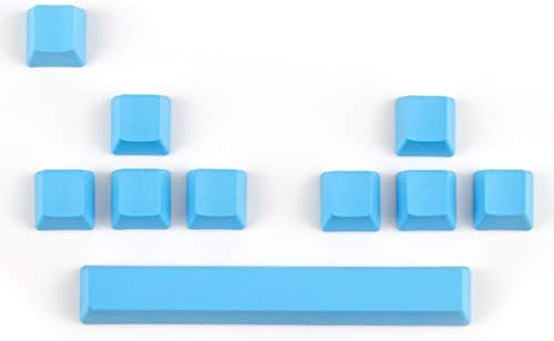 SSSLG PBT material key cap, no engraving ESC/WASD/arrow keys/space bar, OEM height added key cap,Blue