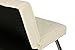 DHP Emily Accent Chair with Split-Back and Chrome Legs, Vanilla Faux Leather