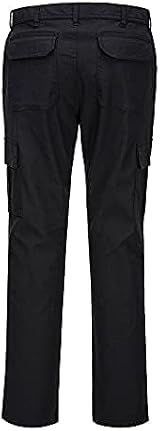 Portwest Stretch Slim Combat Trousers Black Size 38 S231BKR38 Workwear Pants view 2