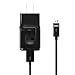 LG 1.8 Amp Travel Charger Adapter with Detachable Micro-USB Data Charging Cable for LG G3 / G Pad 8.3 / G Pro 2 - Black (Non Retail Packaging)