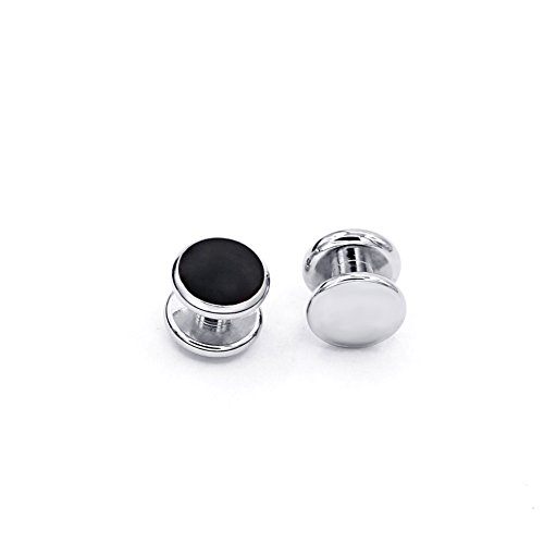 Zealmer Cufflinks and Studs Set for Tuxedo Shirts Business Wedding 2 Cufflinks 6 Studs Valentine's Day - Thumbnail 3