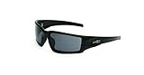 Uvex by Honeywell Hypershock Safety Glasses, Black Frame with Gray Lens & Uvextreme Plus Anti-Fog Coating (S2941XP)
