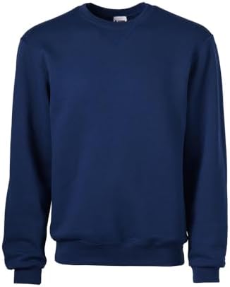 Fruit of The Loom Men's Fleece Crew Sweatshirt, Admiral Blue