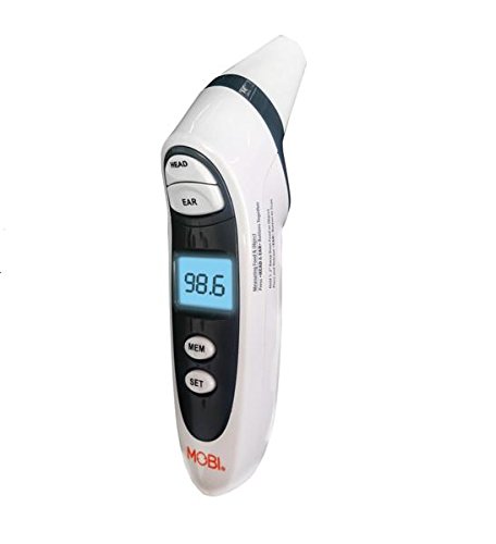 MOBI DualScan PRIME Ear & Forehead Thermometer with Food & Bottle Readings