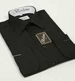 Elegant Men's Button Down Black Dress Shirt