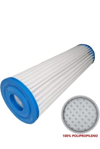 Generico 3 Filtro de Repuesto de Polipropileno Filtración de Agua para Toda la Casa 50 Micras