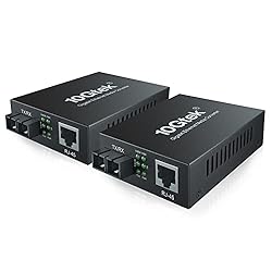 A Pair of Gigabit Single-Mode SC Fiber to Ethernet