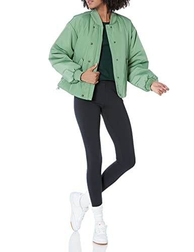 AMAZON ESSENTIALS WOMEN’S RELAXED-FIT RECYCLED POLYESTER PADDED CROPPED BOMBER JACKET (AVAILABLE IN PLUS SIZE) (PREVIOUSLY AMAZON AWARE), SAGE GREEN, 3X