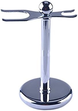 Escest Deluxe Chrome stainless still Safety Razor and Brush Stand