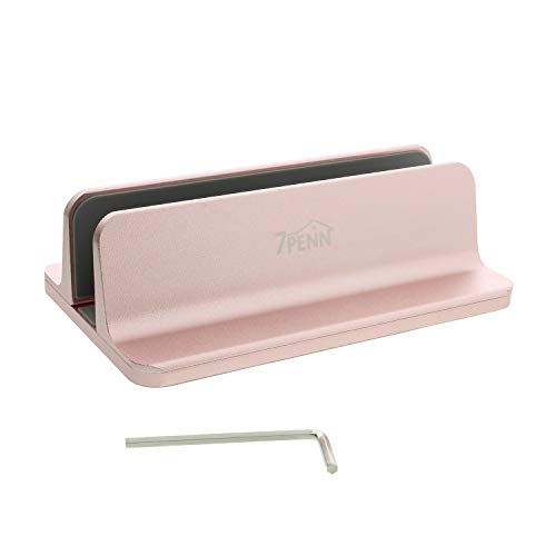 7Penn Vertical Laptop Stand in Rose Gold – Adjustable Laptop Stand for Desk Laptop Vertical Holder Laptop Dock Stand