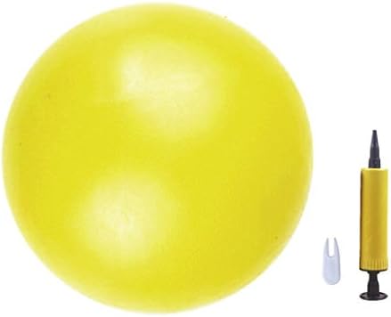 Mini Fitness Ball, for Pilates Yoga Gym Full Body Workout, Small Exercise Ball for Physical Therapy (yellow, 9 inch)
