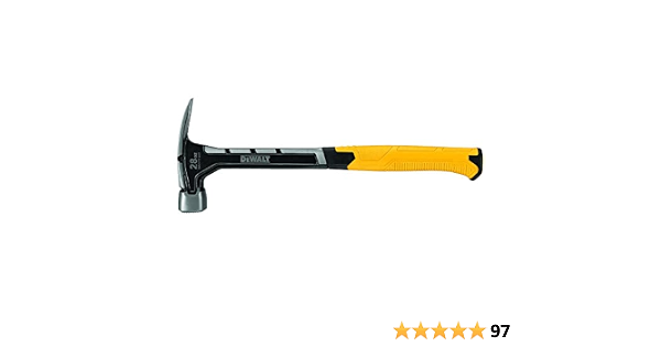Amazon.com: Dewalt Martillo de acero de 28 onzas. 1 unidad : Herramientas y  Mejoras del Hogar