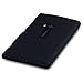Nokia Lumia 920 Hybrid Rubberized Back Cover Case (Black)