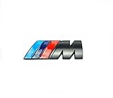 PB-Autoparts M3 Matt Black Metal Badge Decal Emblem For BMW Size 8.5x3.5cm