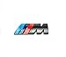 PB-Autoparts M3 Matt Black Metal Badge Decal Emblem For BMW Size 8.5x3.5cm