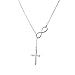 Infinity Forever Cross Necklace - Cross Infinity Lariat