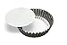 SCI Scandicrafts Fluted Deep Tart/Quiche Mold, Removable Bottom 10-inch Diameter by 2-inch Deep