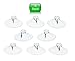 Entirely Zen Superior 8pc Suction Cup Hooks - 50mm - 2 inch Heavy Duty Suction Cups Hold up to 5 lbs Each - All Purpose Hooks for Hanging, Window Bird Feeder Replacements, Towel or Shower Caddy Hook