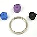 KLOUD City 3 pcs (Black, Blue, Purple) PU Soft, Absorb Moisture and Anti-Slip overgrip for Tennis and Badminton Racket Bike barp Fish Pole