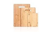 ZUBANA Premium All Natural Bamboo Wood Cutting Board 3 Piece Set ()