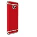 Hard Case For Samsung Galaxy S7 Edge 3 in 1 Anti-Scratch Shockproof Electroplate Cover Snap on Protective Case by Sophili - Red