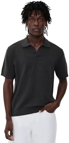 トップス Pedestal polo tee jellyyabashi Onia Men's Towel Terry Johnny Collar Polo, Deep Navy, S at Amazon