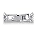 KEZEF Cubic Zirconia Tennis Bracelet CZ Round Cut 2.5mm White 7x5mm Oval Gemstone Silver Plated Brass 7 inch