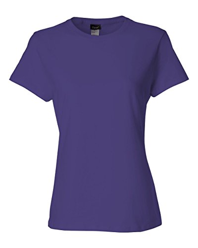 Hanes 4.5 oz Women's NANO-T Lightweight Premium T-Shirt - Purple - S