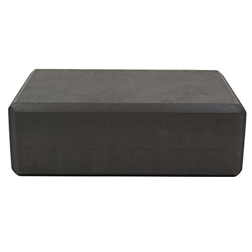 Sol Living Yoga Block - Compact Durable High Density EVA Foam Block for Balance and Stability, Exercise, Fitness, Pilates and Yoga Accessory - 3" x 6" x 9" Black Color - Thumbnail 2