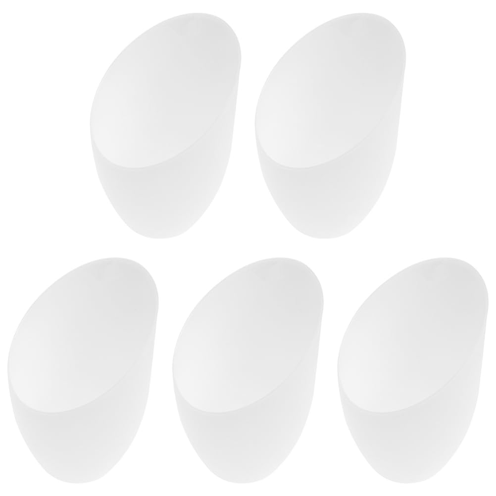 Uonlytech Horseshoe Lampshade Set of 5 Small Plastic Lamp Shades Frosted White Ceiling Light Covers for Indoor Lighting Living Room Bedroom Study
