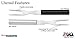 Rada Cutlery Carving Fork – Stainless Steel Tine and Aluminum Handle Made in USA, 9-1/2 Inches