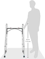 Drive Devilbiss Folding Lightweight Aluminium Walking Frame with Front Wheels view 7