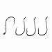 Offset Octopus Circle Hooks, 100pcs Baitholder Fishing Hooks Sharp Beak Fishing Gear and Equipment for Catfish Freshwater Saltwater Steelhead Trout Bass, Black, Size 4/0, 100pcs