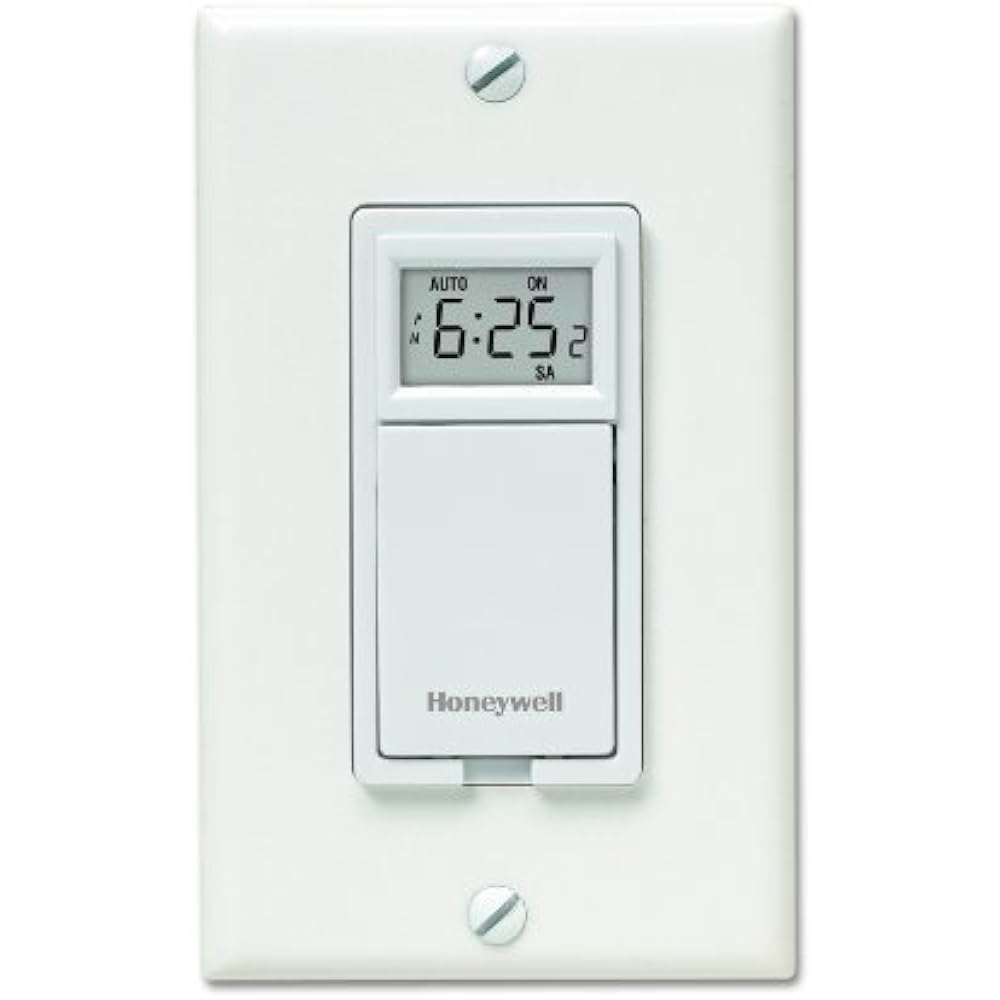 Honeywell Timer Switches RPLS530A 7Day Programmable Switch, White