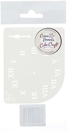 Cassie Brown Clock Face Stencil, Plastic, Transparent