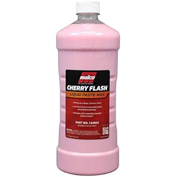 Malco Cherry Flash Automotive Liquid Paste Wax - Protect & Shine Your Vehicle/Easiest Way to Hand Wax Your Car/Lasting Gloss & Protection for Cars, Trucks, Boats and Motorcycles / 64 Oz. (124864)