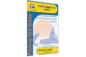 FISHING HOT SPOTS Chickamauga Fishing Map, Lake