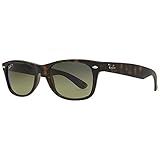 Ray-Ban New Wayfarer Sunglasses (RB2132) Frame Red/Lens Purp - Polarized - 55mm