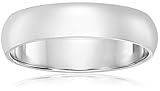 Men's 10k Gold Traditional Plain Wedding Band (4 mm)