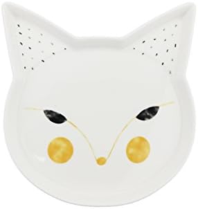 Cute Animal Face Ceramic Dinner Plate Platter by SweetDays (Fox)