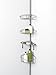 Zenna Home, Satin Nickel Tension Corner Pole Caddy