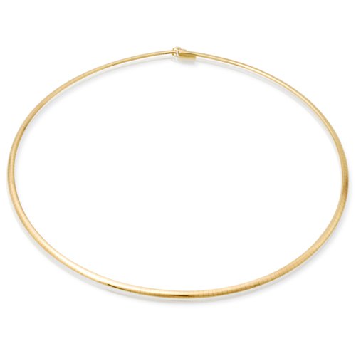 585er Goldkette: Omegakette Gold 42cm BIN-1205