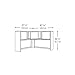 Bush Business Furniture Series A Collection 48W Corner Hutch in Hansen Cherry