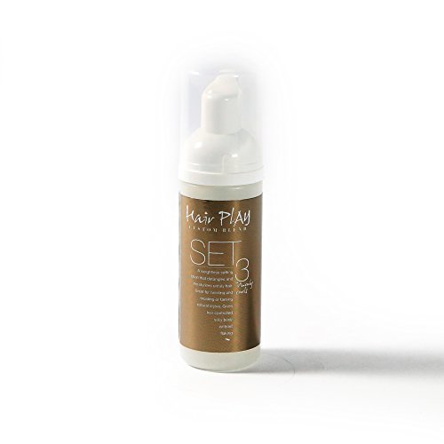 Hair Play SET 3 Extra Hold Hair Styling Foam and Hair Setting Lotion/Mousse for Coarse, Dense, Frizzy, and Unruly, Curly Hair (2 Oz)