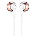 JBL T205BT Wireless in-Ear Headphones with Three-Button Remote and Microphone (Rose Gold)