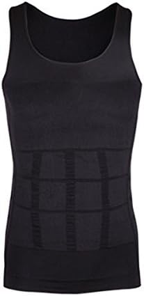 GoodShapeZ Men's Body Shaper Slimming Elastic Shirt Body Shapewear - Black,M