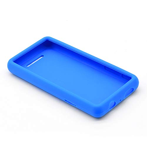 Fromsky Case for Soulcker D16 MP3 Player, Silicone Protective Cover Case with Tempered Glass Screen Film Screen Protector (Blue) - Thumbnail 2